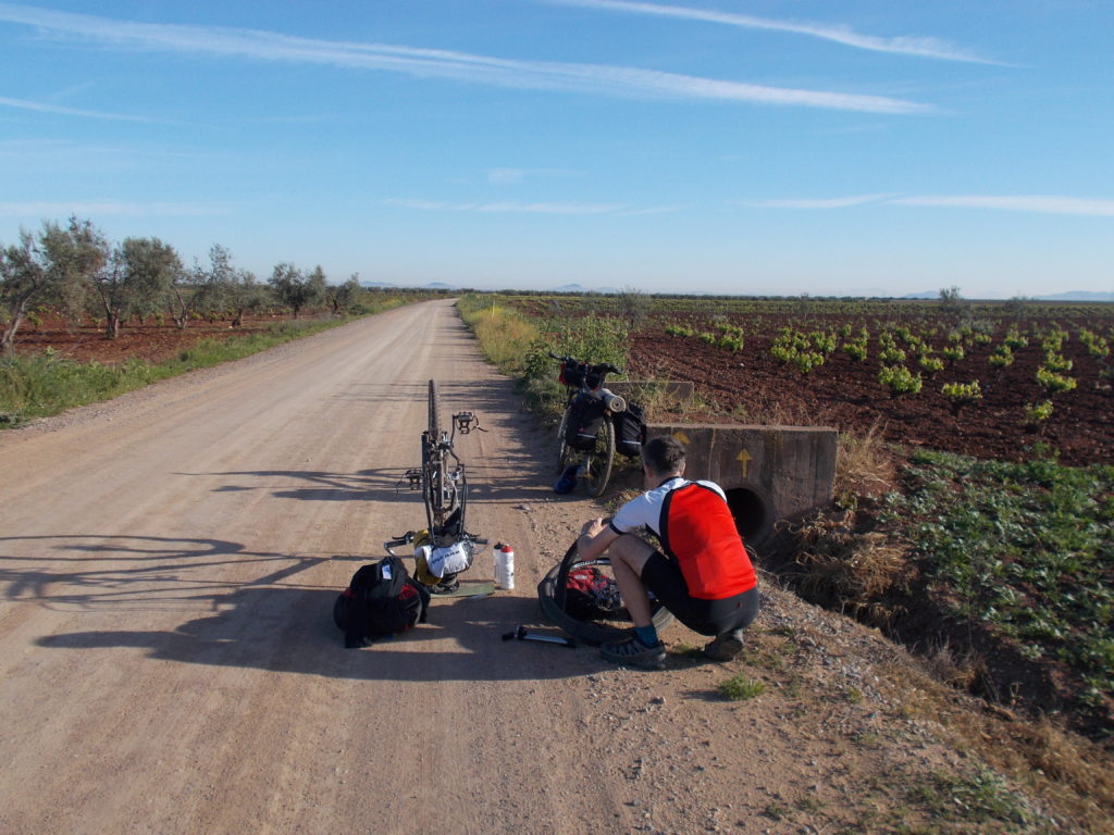 Cycling across Spain Via de la Plata and Camino de Santiago