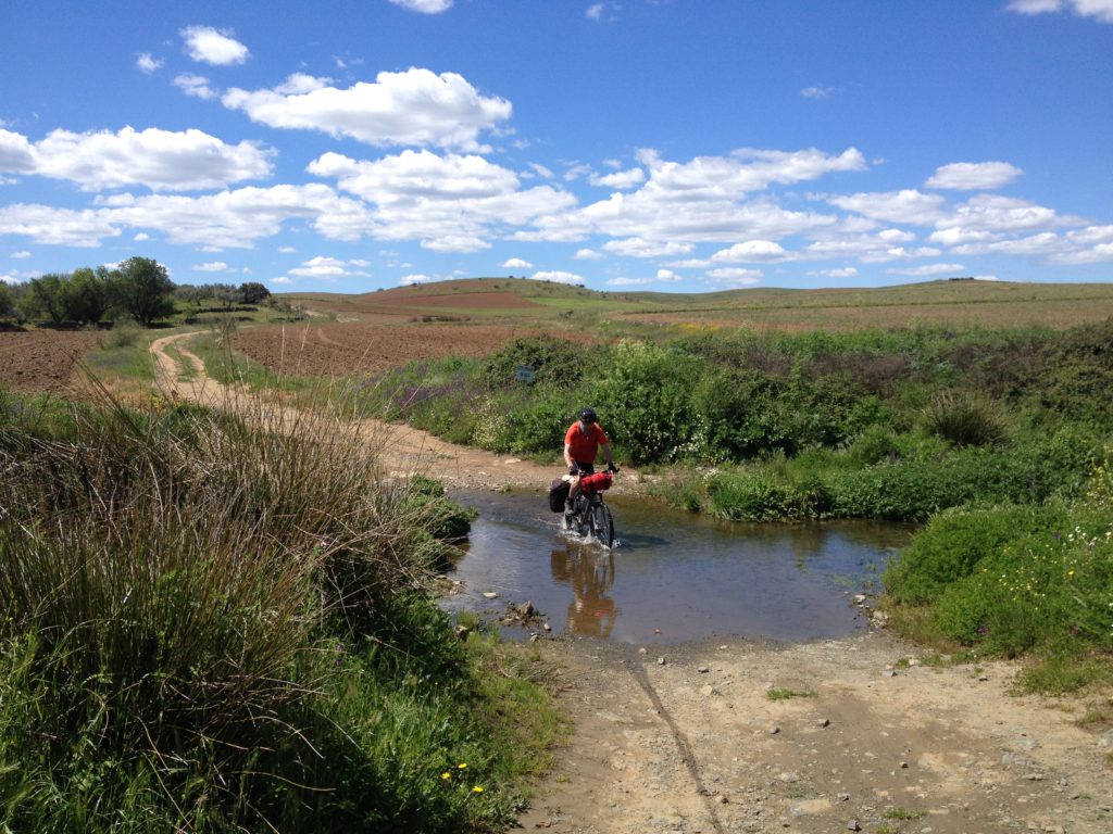 Cycling across Spain Via de la Plata and Camino de Santiago
